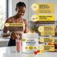thumbnail image 5 of NUTRIBAS Multi Collagen Protein Powder, Coffee Creamer, For Whole Body Support, Women Men , Vanilla, 3.53 oz, 5 of 10