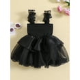 thumbnail image 3 of Kids Toddler Baby Girl Princess Dress Tulle Fairy Dress Toddler Girl Sleeveless Strap Bow Dresses Tutu Sundress Birthday Party Summer Clothes, 3 of 8