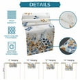 thumbnail image 6 of Fall Botanical Leaves Table Runner-Cotton Linen- 72 Inch Holiday Dresser Scarves, Blue Orange Brown Eucalyptus White Tablerunner for Kitchen Coffee/Dining Bedroom Living Room Dinner Scarf Décor 16x72, 6 of 7