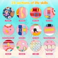 thumbnail image 3 of Airhive Busy Board for Fine Motor Skills, Montessori Toy for Autism, Travel Toy for Toddlers, Preschool Learning Toys for 1 2 3 4 Year Old, Gift for Girls & Boys, Pink, 3 of 7