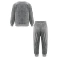 thumbnail image 2 of Fldy Toddler Boys Girls Warm Outfit Casual Sleepwear Long Sleeve Nightwear Loungewear 2 Piece Pajama Gray Dinosaur 80/S/6, 2 of 7