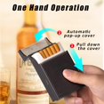 thumbnail image 3 of Portable Cigarette Case/Box 20 Capacity 85mm Regular Cigarettes Pocket Holder (Gray), 3 of 7
