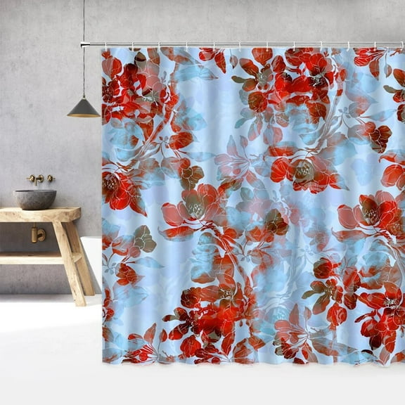 European Flowers Pattern Shower Curtain 3d Bath Curtains Bathroom Waterproof With Shower Curtain Polyester Washable Cloth