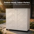 thumbnail image 6 of Hemoton Black Plastic Garage Cabinet Weather Resistant Indoor Outdoor Storage Solution, 6 of 10