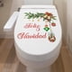 thumbnail image 2 of Campanas navideñas colgantes, bolas, cintas, guirnaldas, decoración, pegatinas para inodoro, baño, decoración de baño, pegatinas de pared, 2 of 5