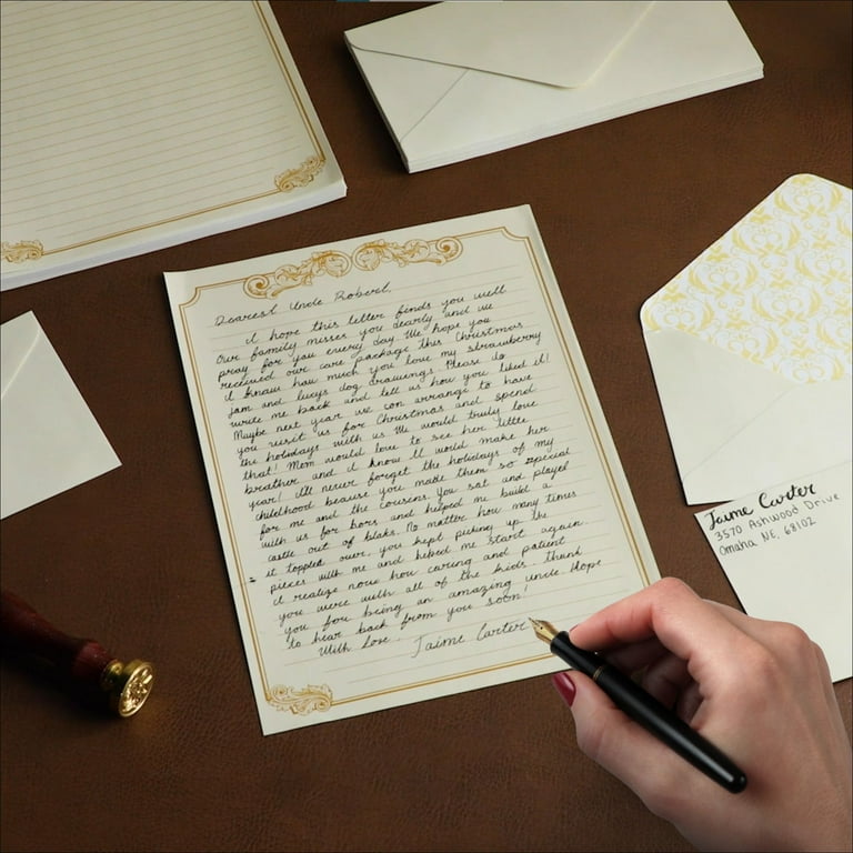 Kit De Correspondance : Bloc De Papier à Lettres Et Enveloppes - Avec – Augustine Editions