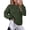 Army Green, variant on Women's Crewneck Cable Knit Sweater Pullover Tops Soft Luxury,Long Sleeve Sweaters,Chunky Texture,Fall Outfits,Warm Layering,Daily Wear,Work Holiday,Winter Going out Top