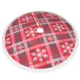 thumbnail image 3 of Faldas para árbol de Navidad a cuadros de 36 pulgadas, tapete para árbol de Navidad para fiestas de invierno, falda para árbol de Navidad para decoraciones navideñas rústicas, 3 of 8