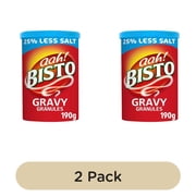 Bisto Reduced Salt Gravy Granules 190g, British Import (Pack of 2)
