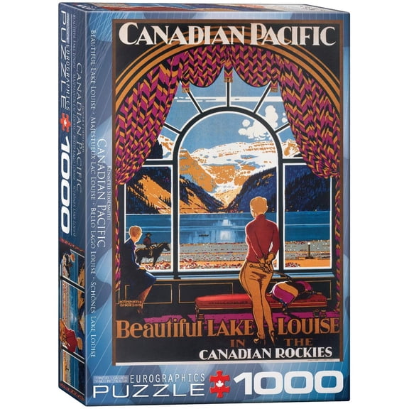 EuroGraphics CP Rail at Lake Louise Jigsaw Puzzle, 1000 Pieces – Scenic Canadian Landscape
