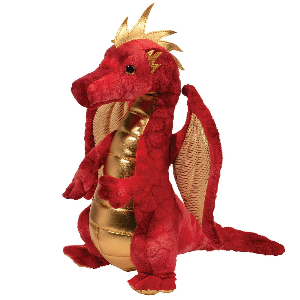 Douglas Plush Eugene Red Dragon Stuffed Animal