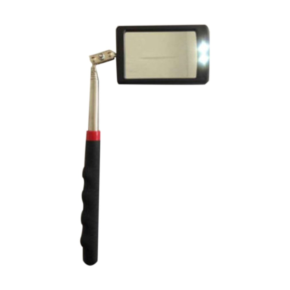 Telescoping Inspection Mirror with LED Lighting 360 Swivel for Extra