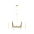 thumbnail image 2 of Hunter - Sunjai 6-light Alturas Gold, Large Chandelier, Dimmable, Formal Style, Candle Shaped, for Bedrooms, Dining, Living Rooms - 19519, 2 of 8