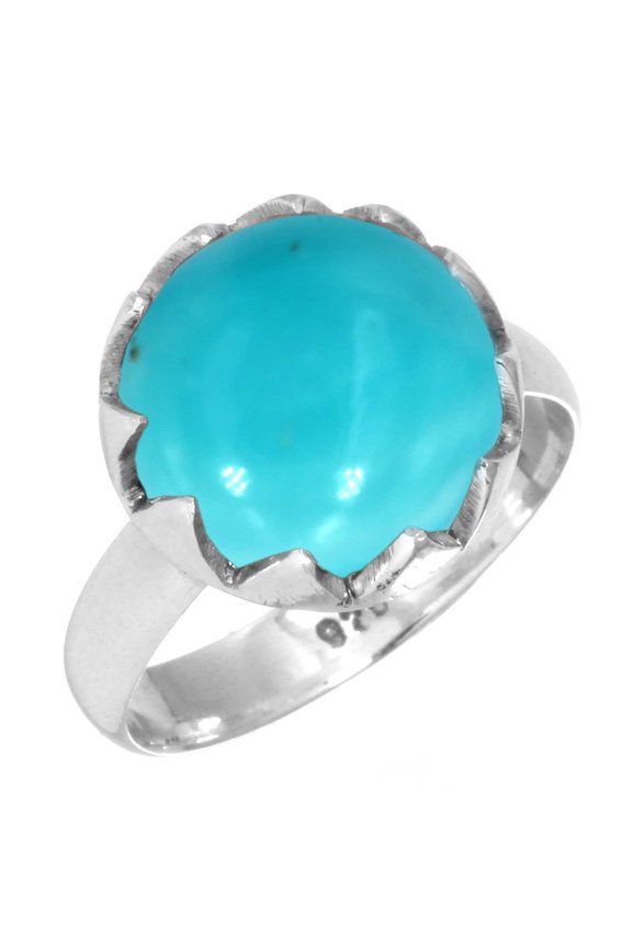 925 Sterling Silver Ring Natural Smithsonite Handmade Jewelry