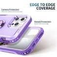thumbnail image 5 of iPhone 11 Pro Max Case,Dteck Shockproof Rubber 3-Layer Protection Hybrid Armor Ring Holder Kickstand Cover for iPhone 11 Pro Max,Purple, 5 of 6