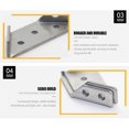 thumbnail image 4 of Furniture Triangle Bracket Stainless Steel 4/8 Multifunctional Right Angle Support Thickened Universal Connector, 4 of 8