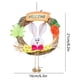thumbnail image 3 of CaiYueKe Easter Spring Bunny Carrot Wall Hanging Door Decor Handmade Flax Wreath with Bell Home Holiday Party Ornament Decoration for Room Nursery Festival Celebration Gift, 3 of 7
