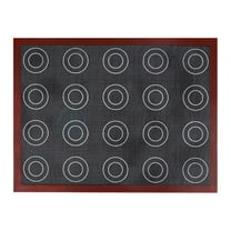 Non-Stick Silicone Baking Mat with Perforated Steam Holes | Half Sheet Size 11.81x15.75 Inch | Oven Safe to 446°F for Bread & Pastries | 1pc