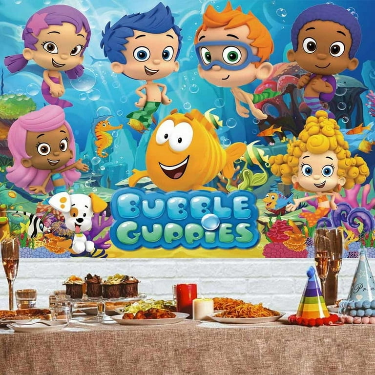 Kids Tukye Bubble Guppies Backdrop Poster Party Decoration Kits, 0.3 lb - Walmart.com kids-tukye-bubble-guppies-backdrop-poster-party-decoration-kits-0-3-lb-walmart-com
