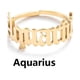thumbnail image 1 of Anillos para mujer, regalos para mujer, aretes de acero inoxidable con apertura de doce letras inglesas, 1 of 2
