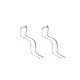 thumbnail image 1 of Pendientes de alambre de oreja de borla de galvanoplastia de oro estilo frío coreano pendientes de personalidad simple pendientes de temperamento metálico de nicho LingWen 9024715080059, 1 of 1