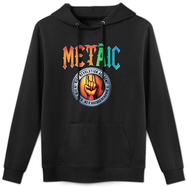 Sudadera Unisex con Capucha Negra, Diseño Gráfico Decorativo, 52% Algodón / 48% Poliéster