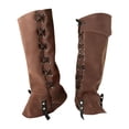 thumbnail image 1 of Cubrebotas medievales de pirata, polainas de caballero guerrero para actuaciones en escenario Caqui, 1 of 7