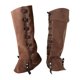 thumbnail image 1 of 2 Piezas Cubiertas de Botas Pirata PU Protector Medieval Gaiteras Punk Estilo Steampunk Leg Guards Adecuadas para Actividades Temáticas Fiestas de Disfraces Representaciones Teatrales Caqui, 1 of 7