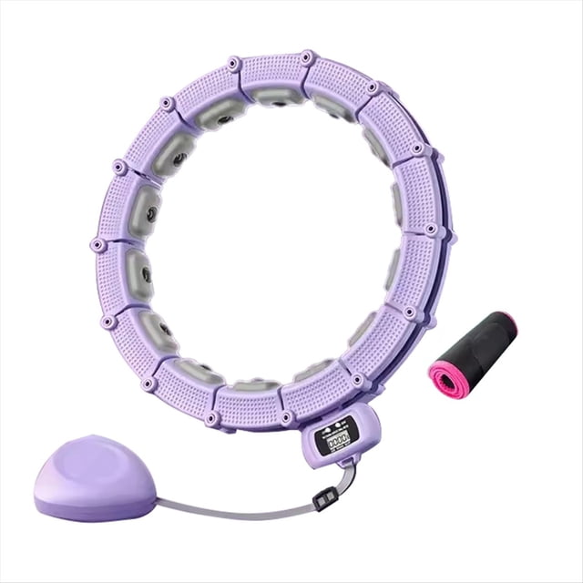 Aros de Hula Hula con Conteo Inteligente, Artefacto para Adelgazar, Deportivo con Peso Ajustable y Desmontable B