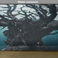 thumbnail image 6 of Ambesonne Fantasy Place Mats Set of 4, Night Big Mystic Tree, Standard Size, Teal White, 6 of 6