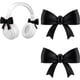 thumbnail image 1 of Cute Silicone Bow Headphone Clip Decor Attachment Accessory 2-Pack, 1 of 1