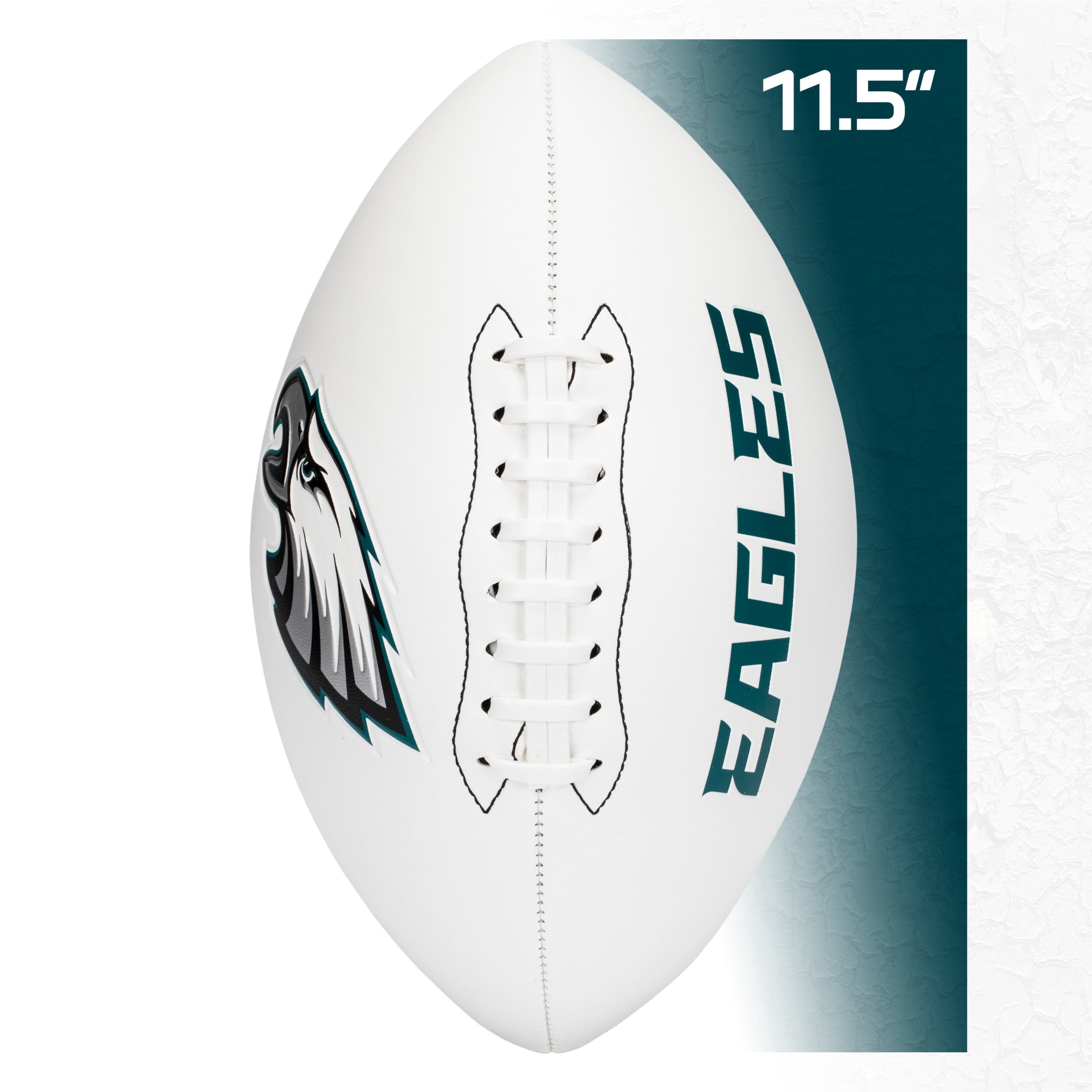 Franklin Sports NFL Philadelphia Eagles Autograph Football - Official Size White Panel Souvenir Football for Autographs + Signatures - NFL Team Fan Shop Memorabilia Football for Display