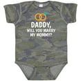 thumbnail image 3 of Inktastic Daddy Will You Marry My Mommy with Rings for Proposal Boys or Girls Baby Bodysuit, 3 of 5