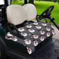 thumbnail image 2 of Golf Cart Seat Covers for 2 Seater,Christmas Snowman Microfiber Cart Seat Towel Blanket,Winter Black Grey Xmas Snow Cute Absorbent Breathable Non Slip Bench Seats Protector for Golf Course 51"x31", 2 of 9