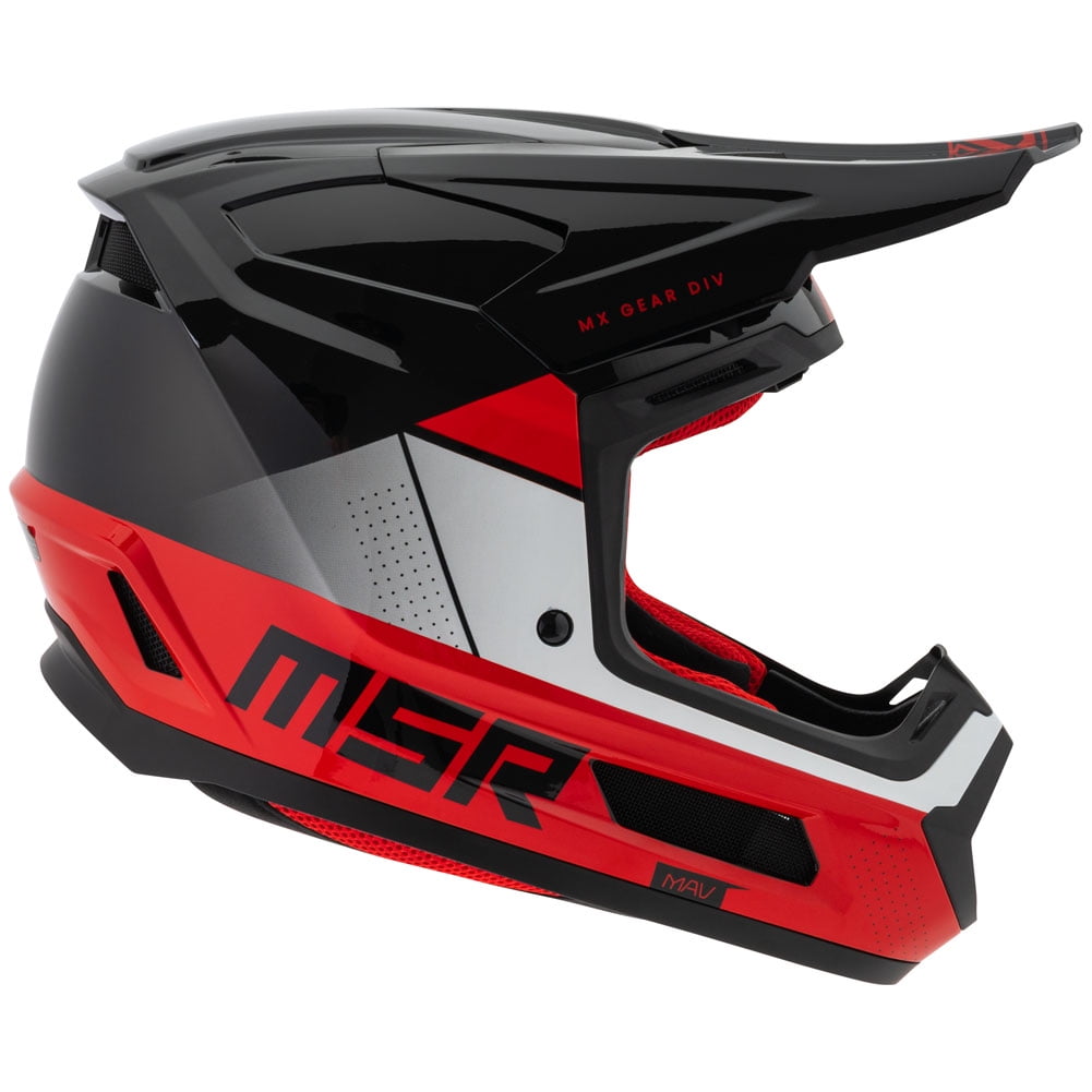 MSR™ Mav Sensor Dirt Bike Motocross Helmet w/ MIPS Small Black/Red