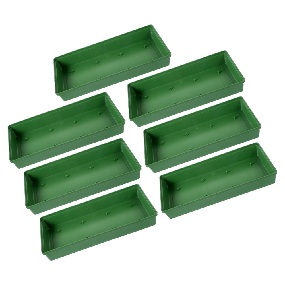 Raindrops Flower Arrangement Base 7Pcs Green Plastic Floral Tray for Bouquets Decorators Special Events