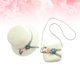 thumbnail image 3 of EeaseMX 1 juego de kit de playa para niños, adorable bolso bandolera con sombrero de paja para niñas pequeñas (blanco), 3 of 7
