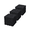 Black, variant on TheEshow Black Interlocking Deck Tiles, Waterproof Outdoor All Weather 12 Pack