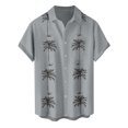 thumbnail image 4 of Hawaiian Shirt For Men, Men's Vintage Button Down Bowling Shirts Short Sleeve Summer Beach Shirt3XL, 4 of 5