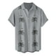 thumbnail image 4 of Hawaiian Shirt For Men, Men's Vintage Button Down Bowling Shirts Short Sleeve Summer Beach Shirt 4XL, 4 of 5