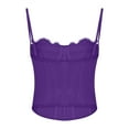 thumbnail image 5 of UYISJ Womens Lace Bustier Mesh Sexy Vintage Spaghetti Strap Open Back Boned Corset Going Out Party Crop Top, 5 of 5