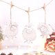 thumbnail image 2 of Farfi Sheep Charm Cartoon exquisitamente cosido accesorios decorativos del Festival algodón cordero colgante de madera semana santa, 2 of 5