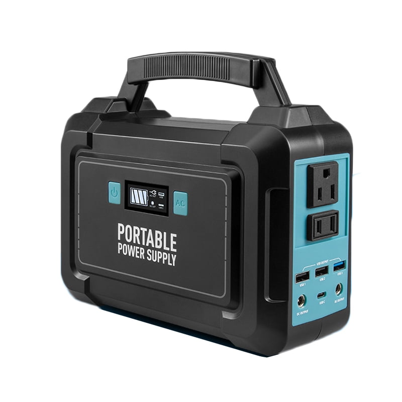 110V 40000mAh Camping Solar Generators AC Outlet USB QC3.0 LED