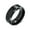 Black, variant on Mens 8MM Titanium Wedding Band Ring Beveled Edge Matte Brushed Finish Comfort Fit