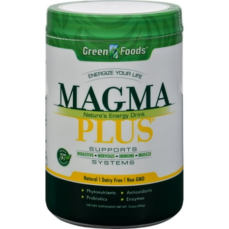 - Green Foods Green Foods Magma Plus Powdered Barley Grass Juice, Economy Size, 11 oz