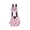 Pink, variant on Pet Supplies Nylon Printing Washable Duck Diaper Chicken Goose Adjustable Nappy Clothes Bowknot Design With Elastic Band