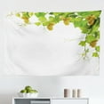 thumbnail image 1 of Vineyard Tapestry, Curved Ivy Branch Deciduous Woody Wines Clusters Cabernet Theme Print, Fabric Wall Hanging Decor for Bedroom Living Room Dorm, 2 Sizes, Green Purple, by Ambesonne, 1 of 1