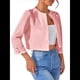 thumbnail image 2 of Chaquetas Casuales para Mujer, Chaqueta Corta con Abertura Frontal Rosa XXL, 2 of 7