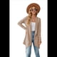 thumbnail image 1 of Cárdigan Informal Elegante de Larga con Abertura Frontal para Mujer, Color Caqui, Talla XXL, 1 of 6