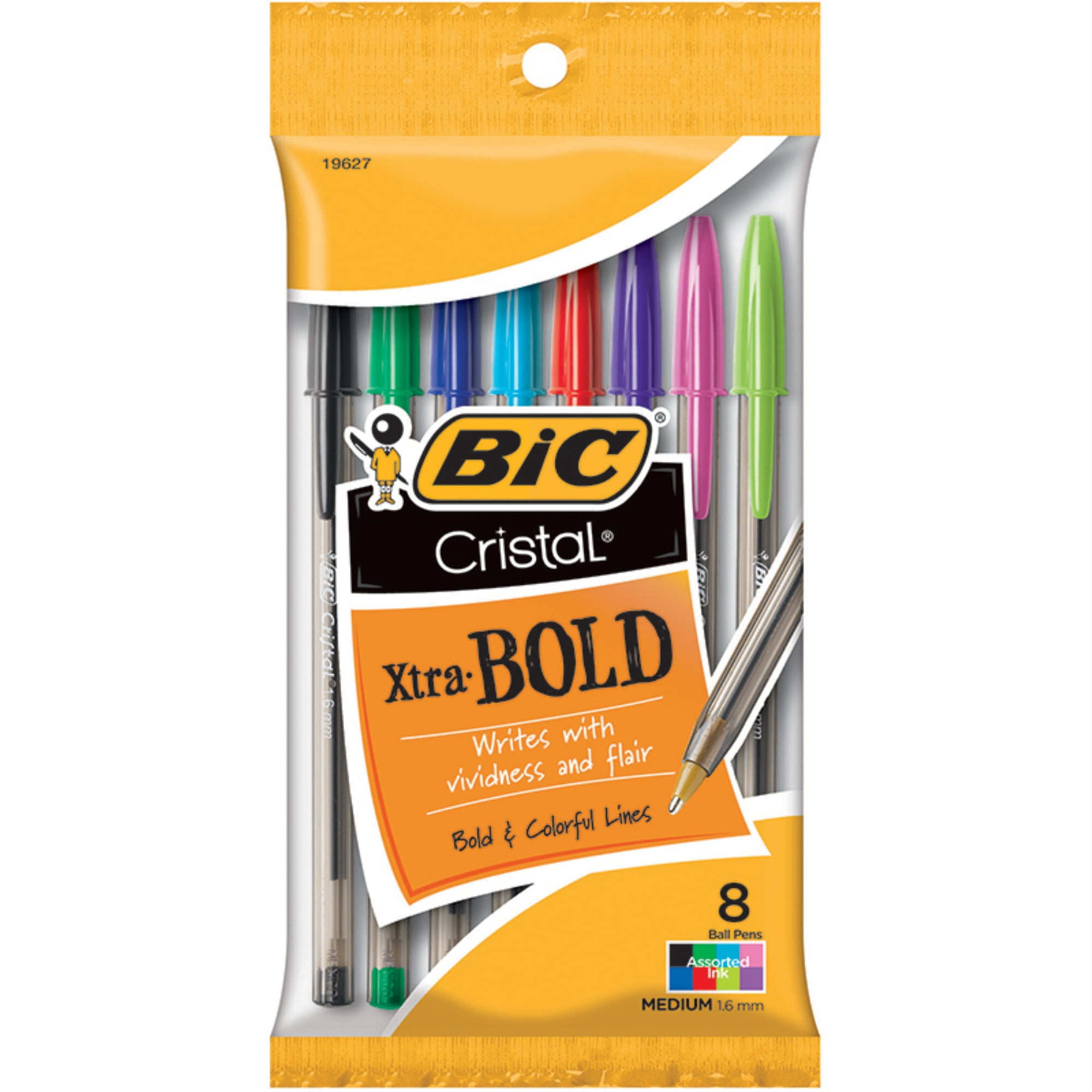 BIC Cristal Xtra Bold Ballpoint Pen Bold Point 1.6mm Black 24 Count 